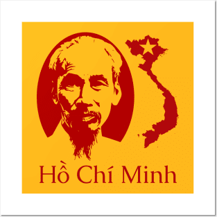 Hồ Chí Minh (Yellow Shirt) Posters and Art